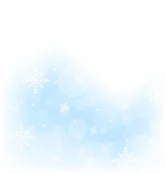 Christmas winter background with snowflakes Stock Illustration