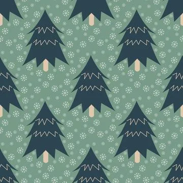 Christmas. Winter background. Winter Forest background. Pine, spruce, chris.. Stock Illustration