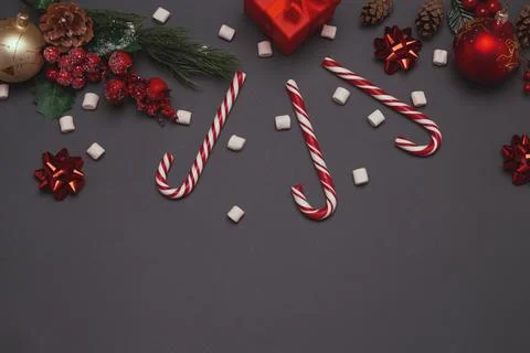 Christmas winter composition Stock Photos