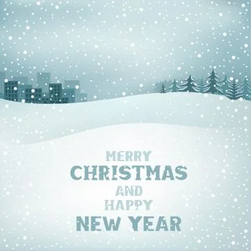 Christmas winter day Stock Illustration