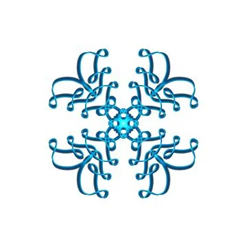 Christmas winter design element. Decorative ornament in the form of a snowf.. Stock Illustration