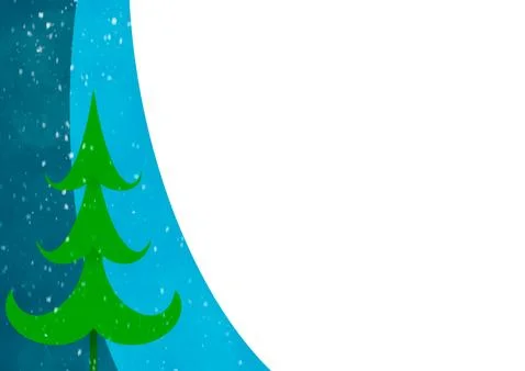 Christmas / Winter design layout template Stock Illustration