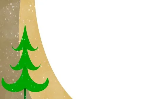 Christmas / Winter design layout template Stock Illustration