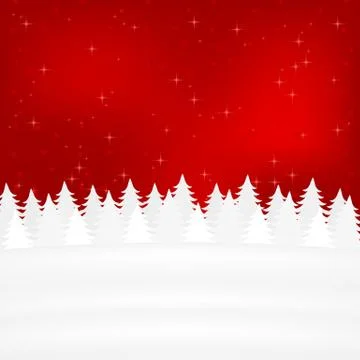 Christmas winter forest Stock Illustration