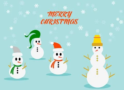 Christmas Winter Scene.  Stock Illustration