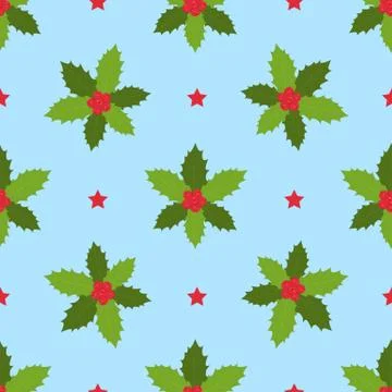 Christmas winter seamless pattern. Stock Illustration