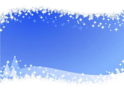 Christmas winter sky lights background Stock Illustration