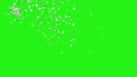 Christmas winter Snow with camera flashes - seamless loop, green screen Stock Footage 95765256