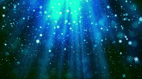 Christmas Winter Snow Heavenly Rays Background 7 Stock Footage 252374146