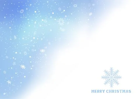 Christmas winter snowfall copy space template Stock Illustration