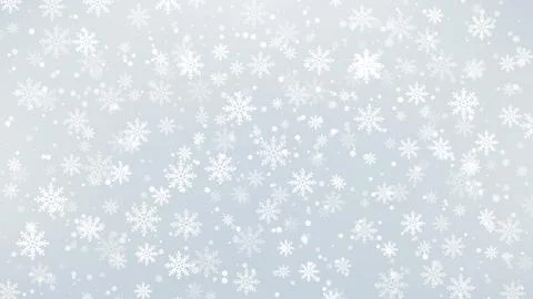 Christmas Winter Snowflakes Background Pattern Design Festive Holiday Frame Stock Illustration