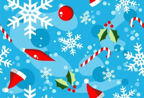 Christmas winter style elements background イラスト素材
