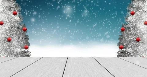 Christmas wintry background. Stock Footage 120524947