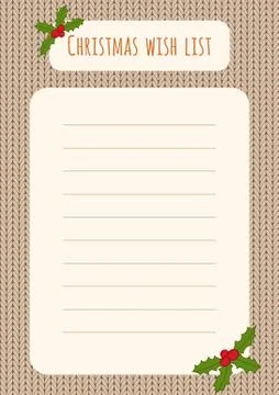 Christmas wish list イラスト素材