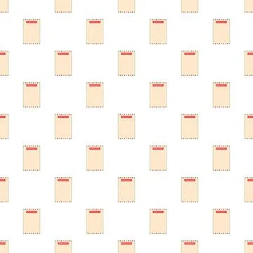 Christmas wish list notes repeating pattern design Stock Illustration