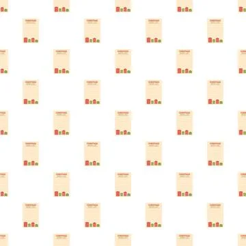 Christmas wish list notes repeating seamless pattern 库存插图