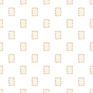 Christmas wish list paper notes seamless pattern background Stockillustratie