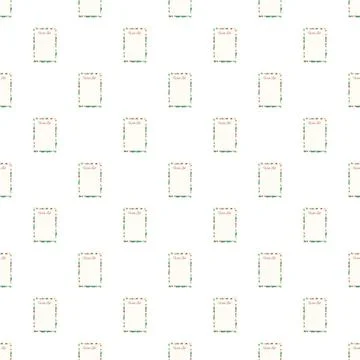 Christmas wish list seamless pattern for holiday design Stock Illustration