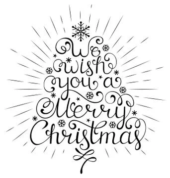 Christmas wish with rays Stock Illustration