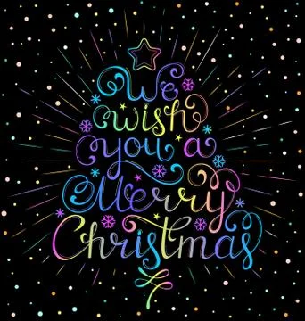 Christmas wish with rays Stock Illustration