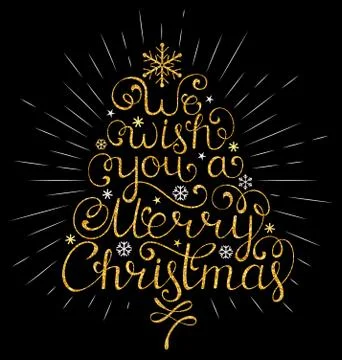 Christmas wish with rays Stock Illustration