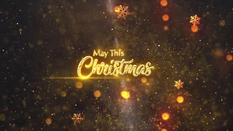 Christmas Wishes After Effects stock