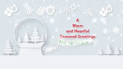 Christmas Wishes Text After Effects stock