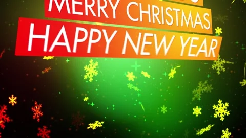 Christmas Wishes-Typography After Effects stock