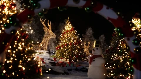 Christmas Wonder CGI 3D Animation Stock Footage 287453972