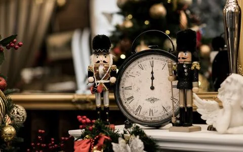 Christmas wooden Nutcracker Stock Photos