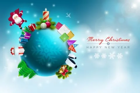 Christmas World Stock Illustration
