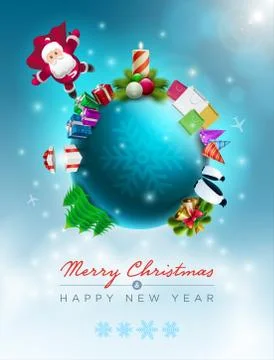 Christmas World Stock Illustration