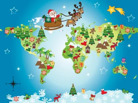 Christmas world Stock Illustration