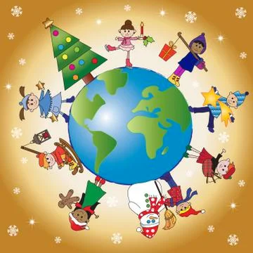 Christmas world Stock Illustration