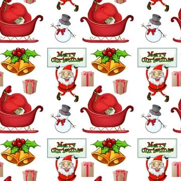 Christmas wrapper Stock Illustration