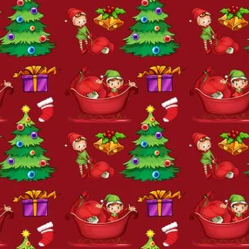 Christmas wrapping Stock Illustration