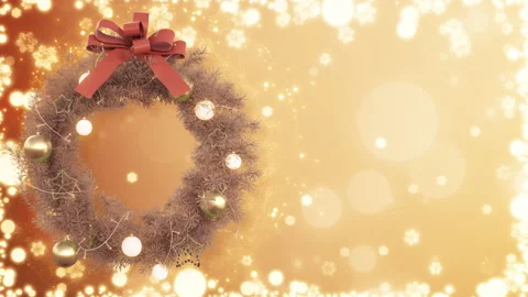 Christmas Wreath Stock Footage 221531725