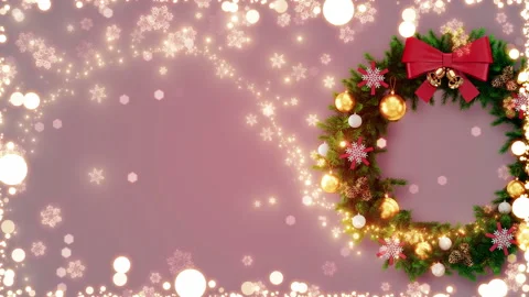Christmas Wreath Stock Footage 223505086
