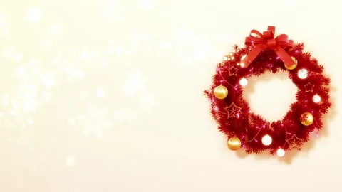 Christmas Wreath Stock Footage 256074045