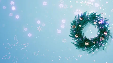 Christmas Wreath Stock Footage 256735063