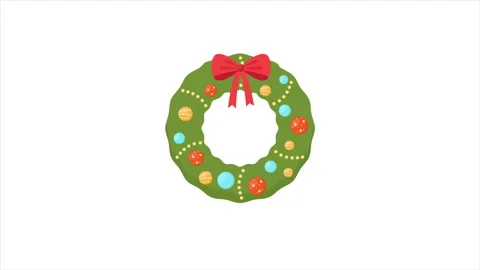 Christmas wreath Stock Footage 322692861