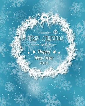 Christmas wreath Stock Illustration