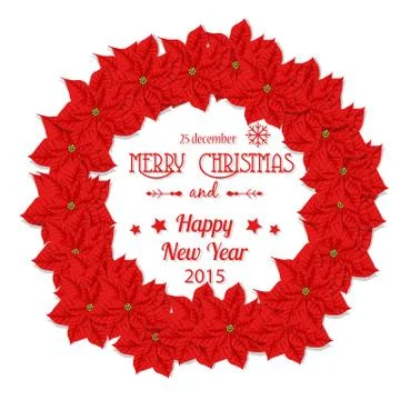 Christmas wreath Stock Illustration