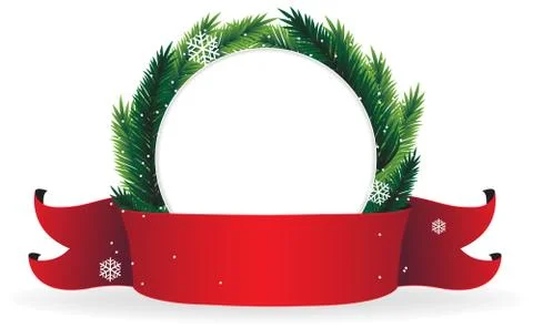 Christmas wreath Stock Illustration