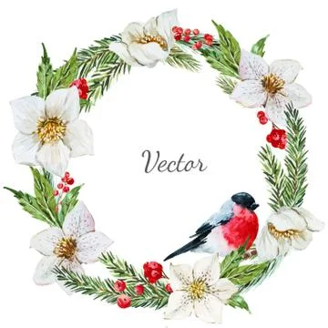 Christmas wreath Stock-Illustration