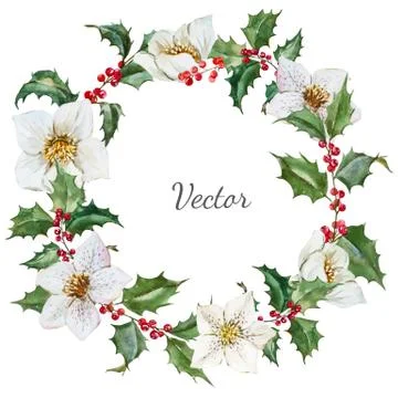 Christmas wreath Stock Illustration