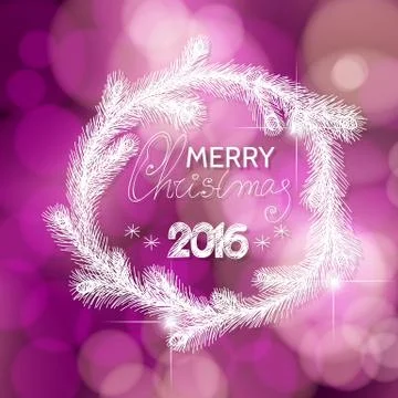 Christmas wreath Stock Illustration