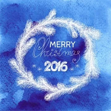 Christmas wreath Stock Illustration