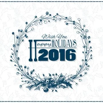 Christmas wreath Stock Illustration