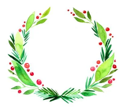Christmas wreath Stock Illustration